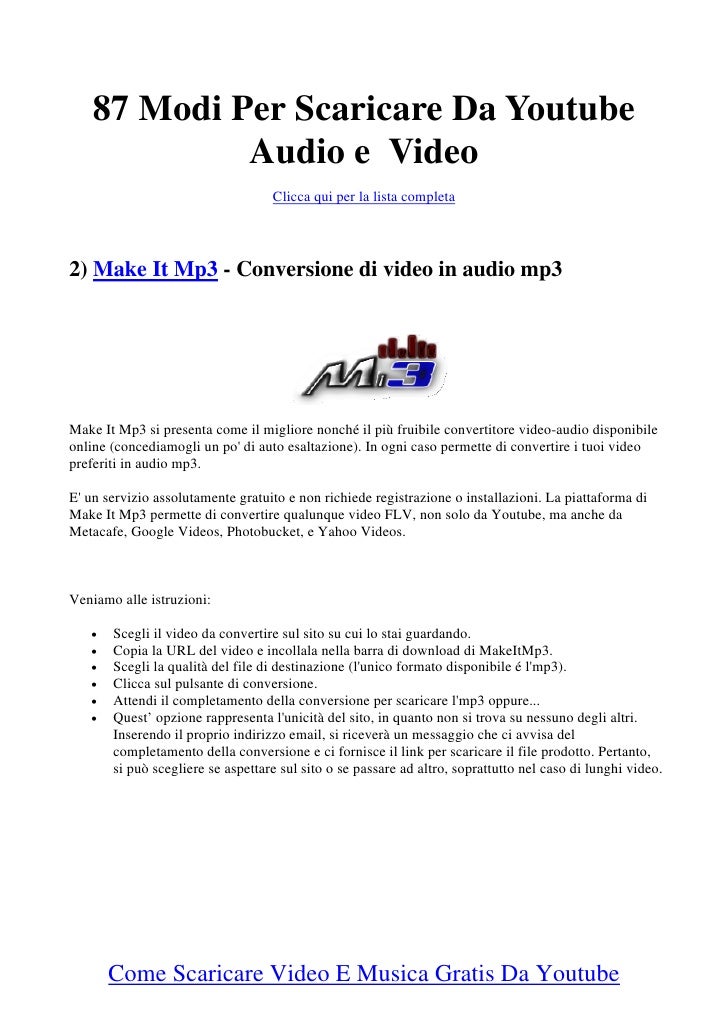 VIDEO DA METACAFE SCARICARE